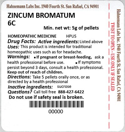 Zincum Bromatum 6C 5g - Zincum Bromatum 6C 5g